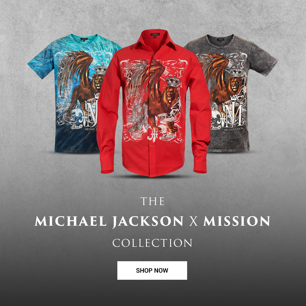 The Michael Jackson x Mission collection. Shop now.