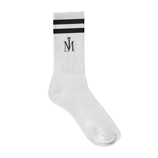 MJ Crown White Socks