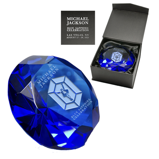 Blue Sapphire Las Vegas Paper Weight