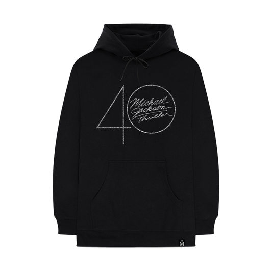 Thriller 40 Logo Black Hoodie