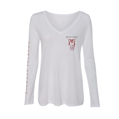 HIStory 25 Women’s White Long-Sleeve Tee