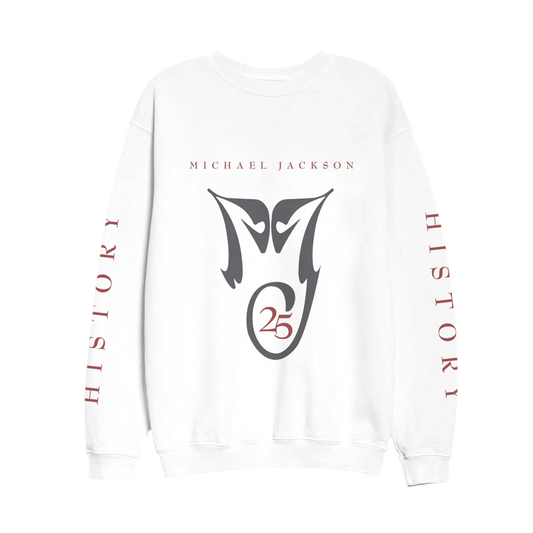 HIStory 25 White Crewneck