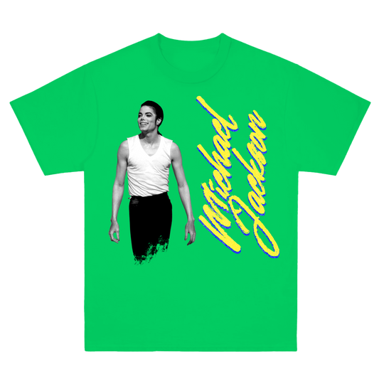 Michael Jackson Photo Lime T-Shirt