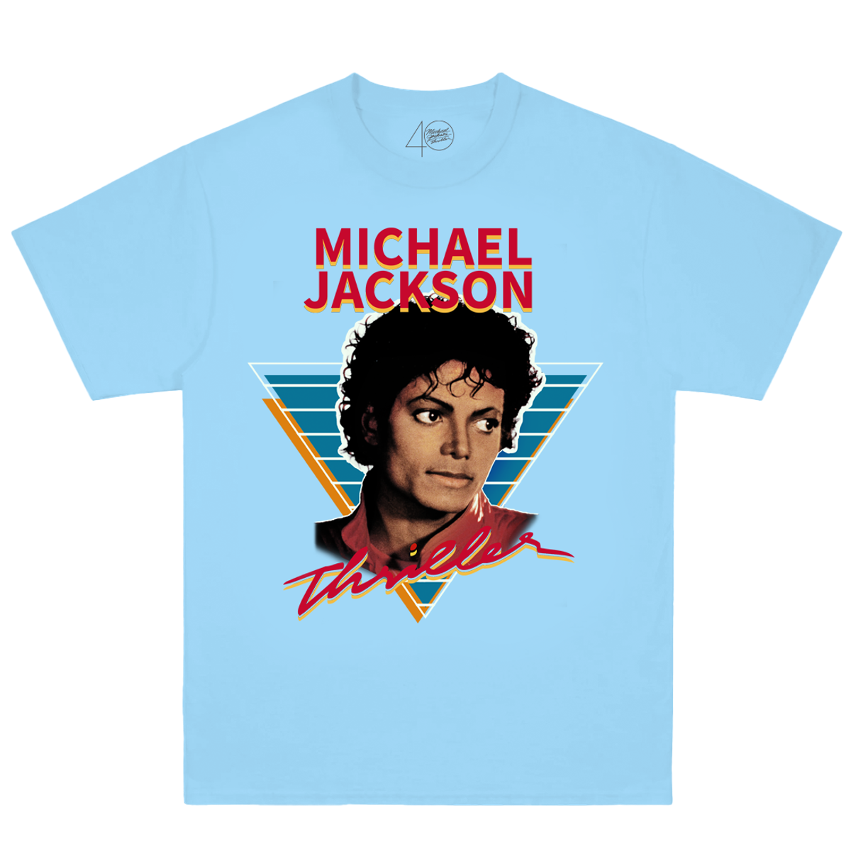 Thriller 40 Photo Vintage Blue Tee