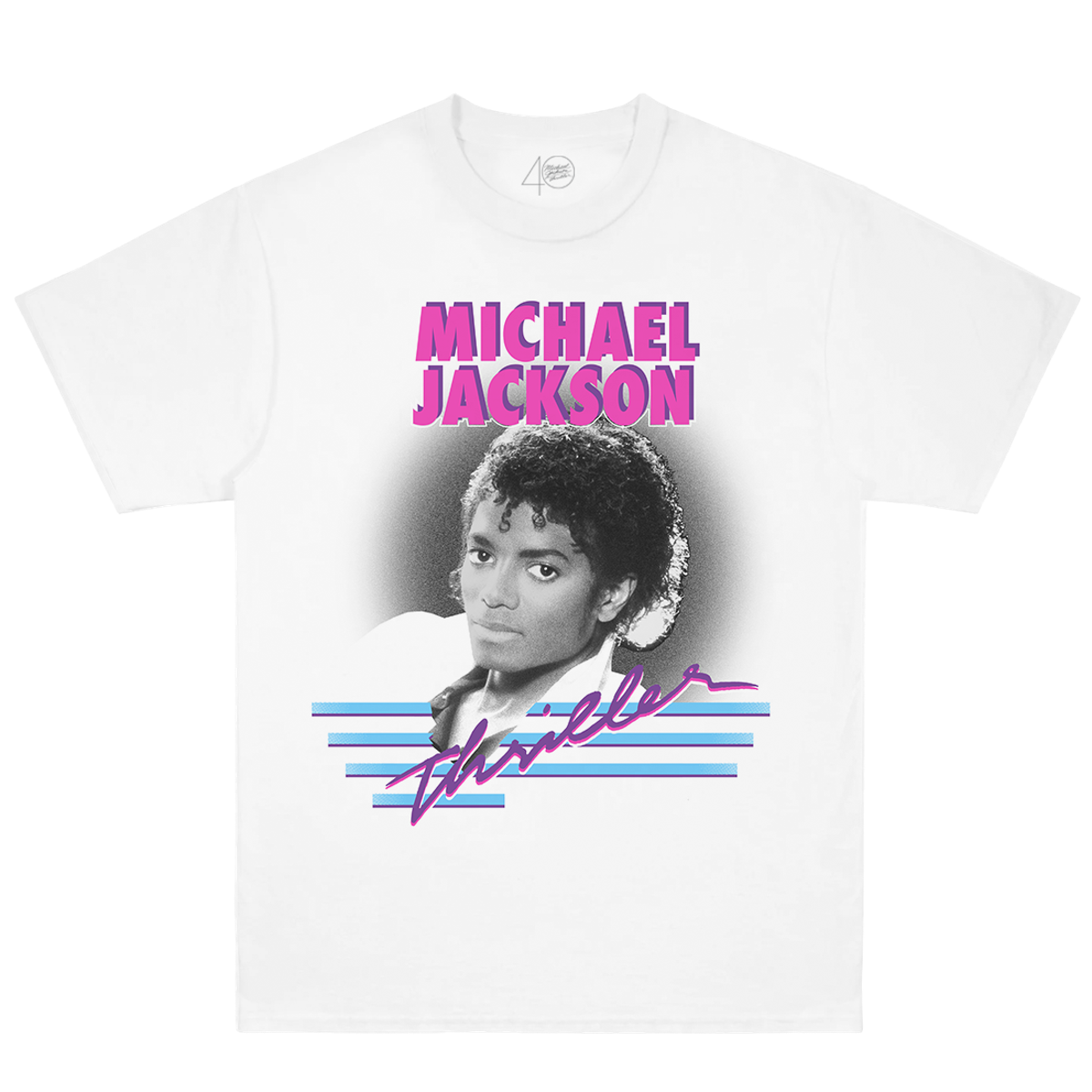 Thriller 40 Photo White Tee