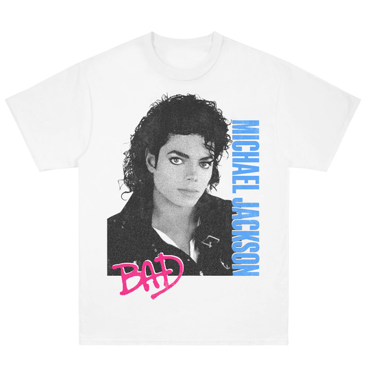 Michael Jackson Bad White Tee