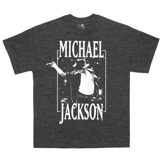 Michael Jackson Heather Charcoal Tee