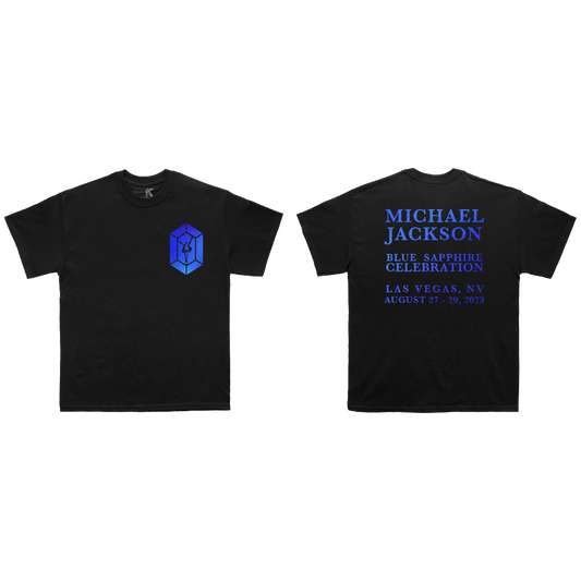 Blue Sapphire Las Vegas Black Tee