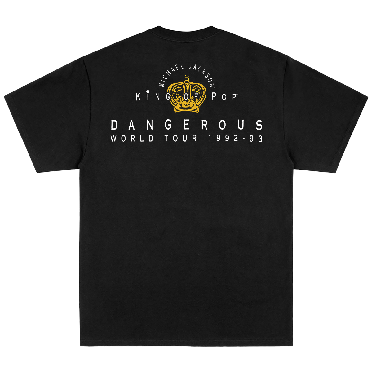 Michael Jackson Dangerous World Tour Black Tee