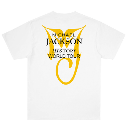 Michael Jackson History World Tour White Tee