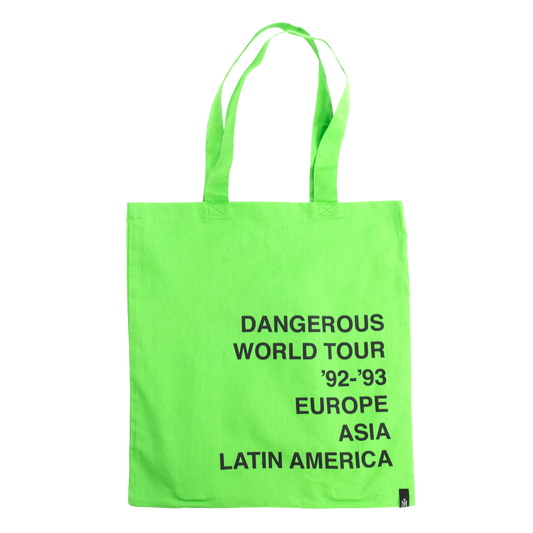 Michael Jackson Dangerous Green Tote Bag