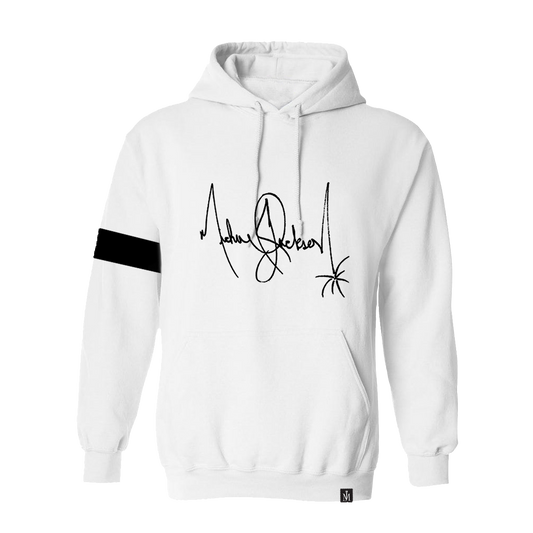 Michael Jackson Signature White Hoodie