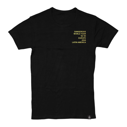 Michael Jackson Dangerous Tour Black T-Shirt