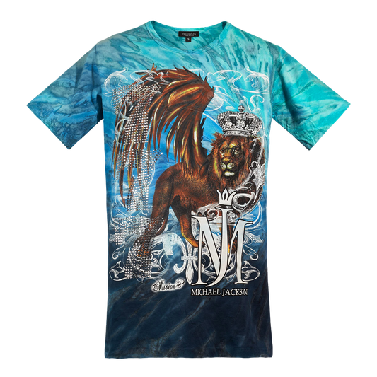 Michael Jackson x Mission Crystal Lion T-Shirt - Blue