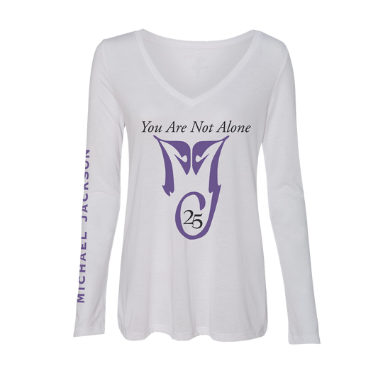 You Are Not Alone Women’s White Long-Sleeve Tee