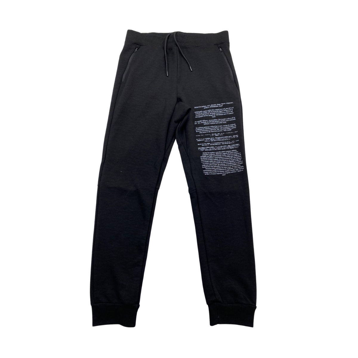 Cut & Sew Black Sweatpants