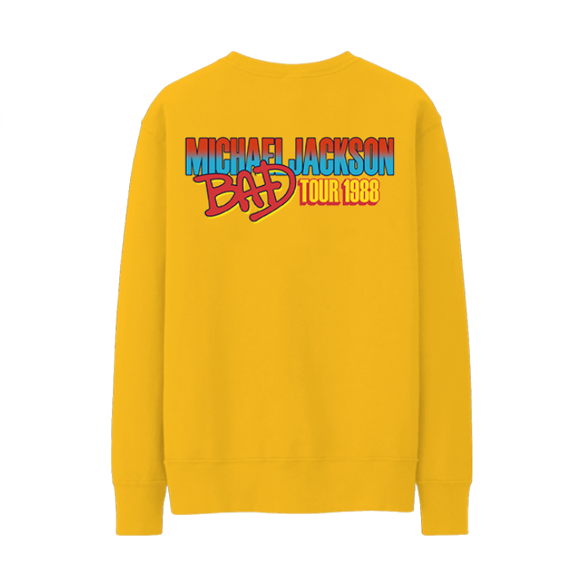 Michael Jackson Bad Tour Gold Crewneck