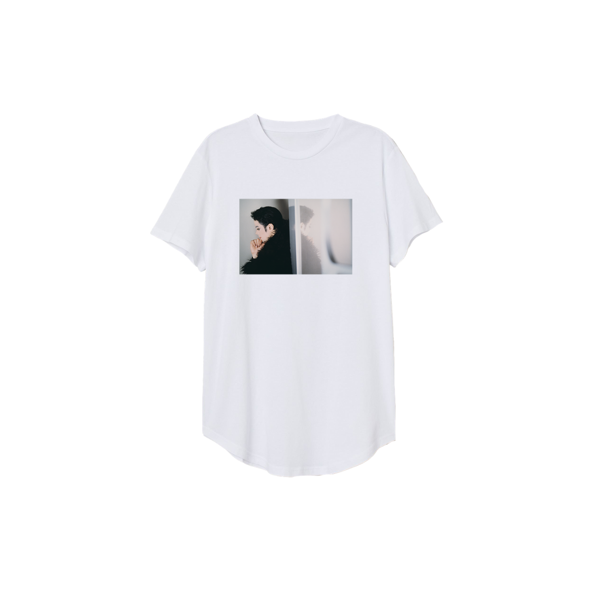 Cut & Sew White T-Shirt