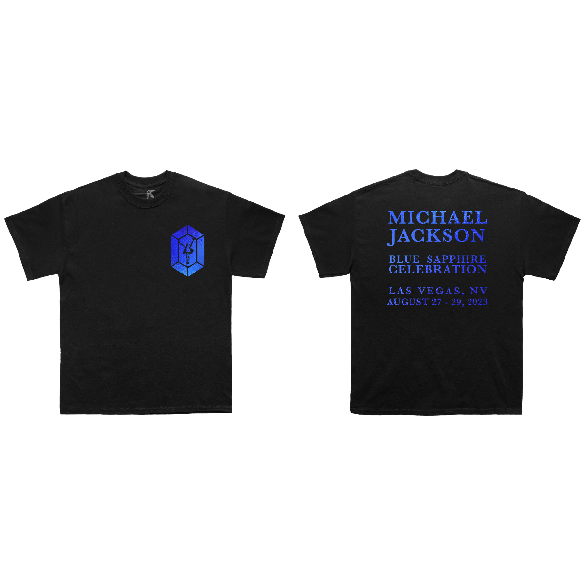 Blue Sapphire Las Vegas Black Tee