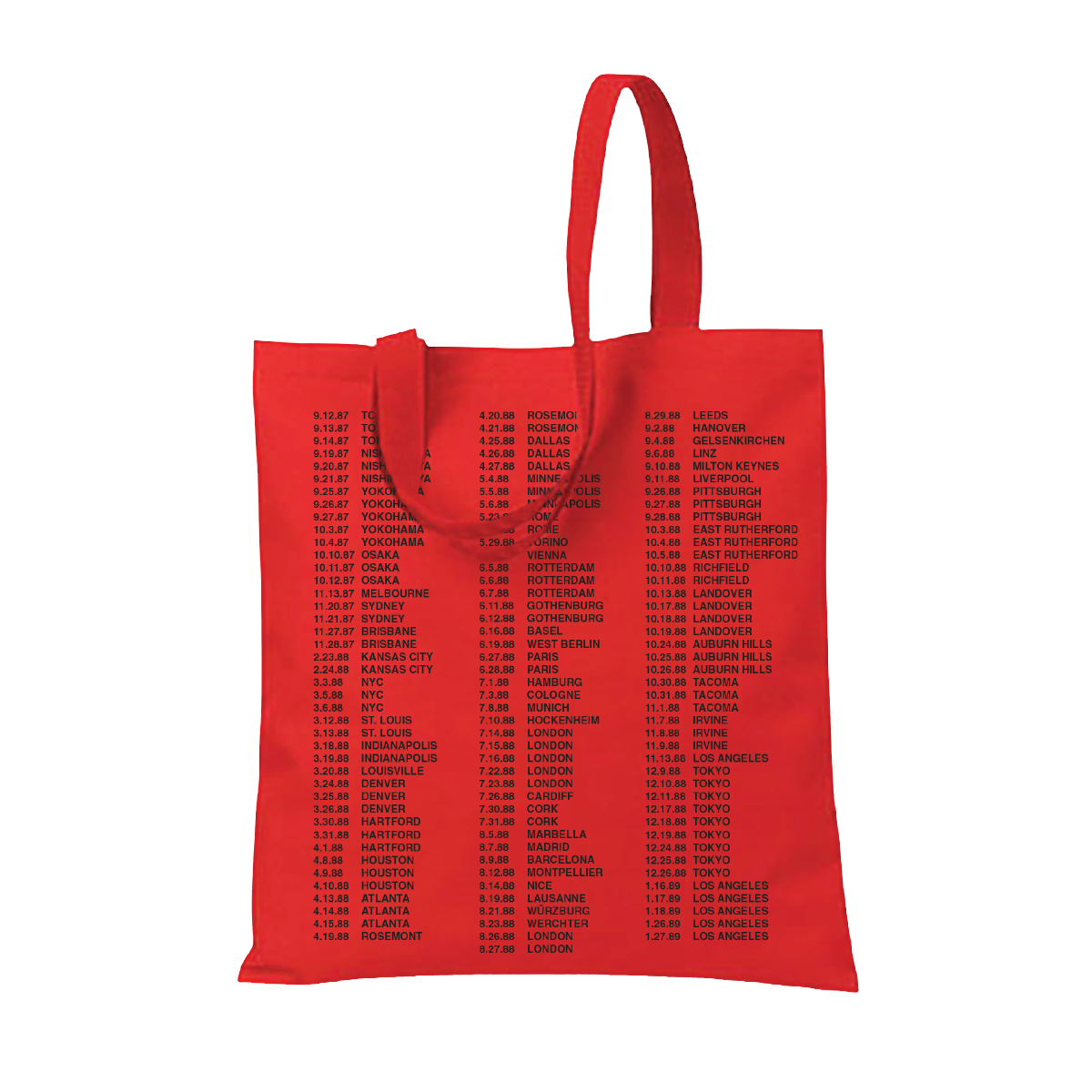 Michael Jackson Bad Red Tote Bag