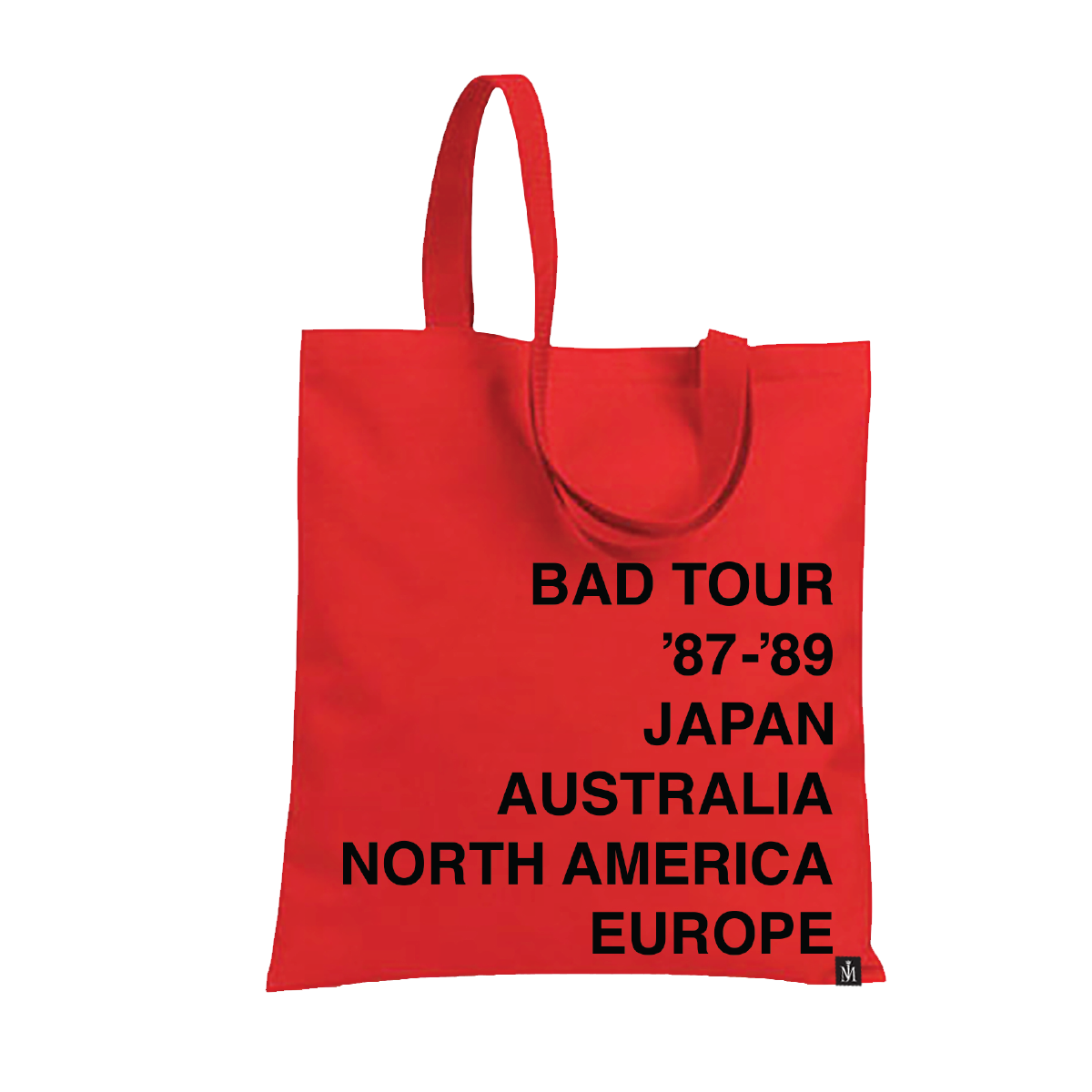 Michael Jackson Bad Red Tote Bag