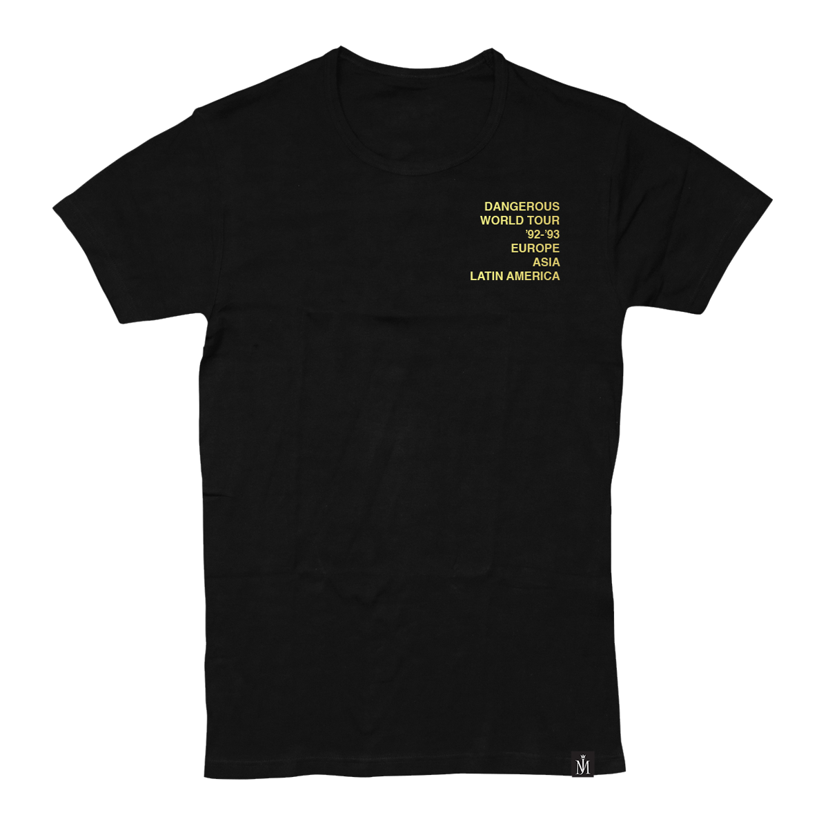 Michael Jackson Dangerous Tour Black T-Shirt